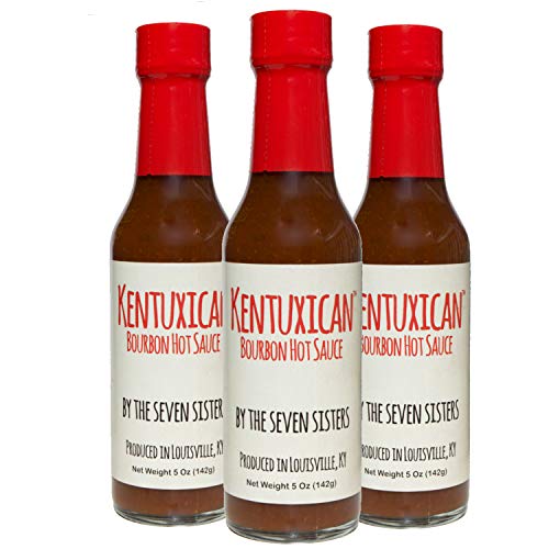 Kentuxican Bourbon Hot Sauce - Premium Mexican Hot Sauce Made with Authentic Kentucky Bourbon, Habanero, Carolina Reaper, Chile de Arbol - Natural