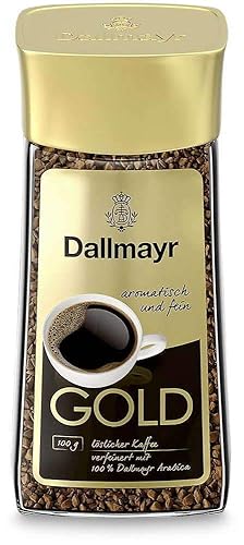 Instant Coffee Dallmayr Gold | Refined With Roasted Ground Coffee | 200 g | Dallmayr | Germany