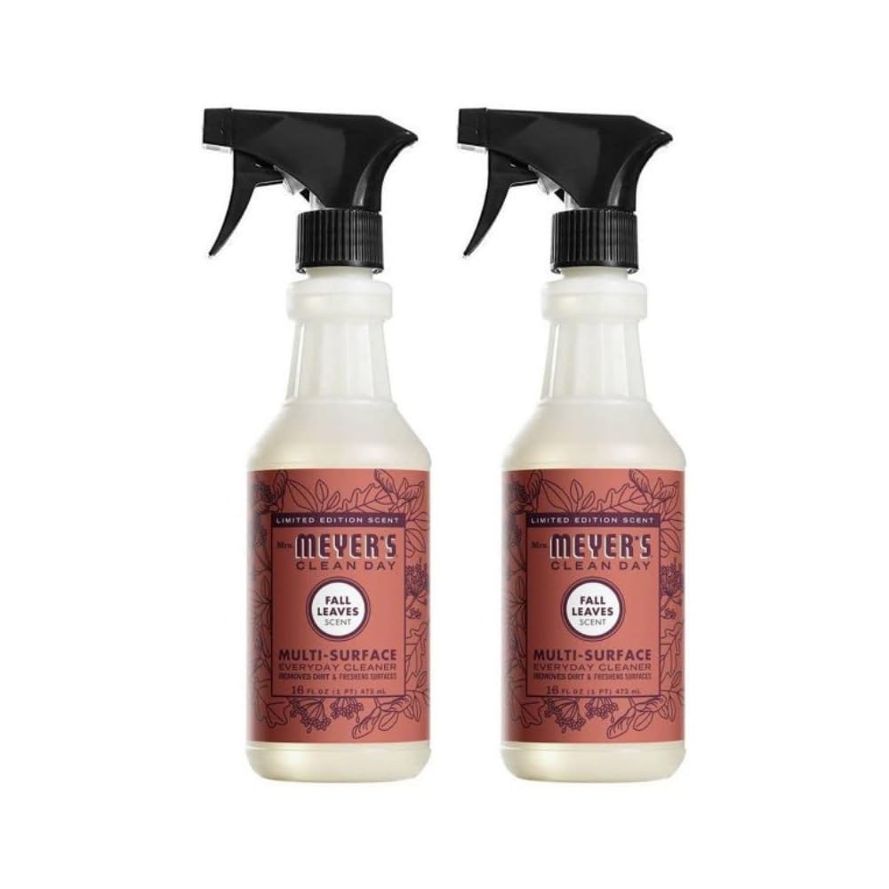 Mrs. MEYER'S CLEAN DAY Multi-Surface Everyday Cleaner, Fall Leaves, 16 Fl Oz (Pack of 2)