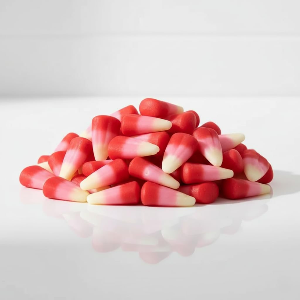 TwistedTreatz Valentine Candy Corn, 8 oz, Pink Red & White, Mixed-Fruit Flavor, Chewy Jelly, Gluten Free (2)