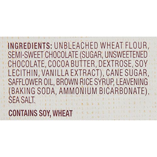 Back to Nature Chocolate Chunk Cookies - Individual Lunchbox Grab & Go Snack Bags - Dairy Free, Non-GMO, Made with Wheat Flour - 1.25 Ounce Pouches