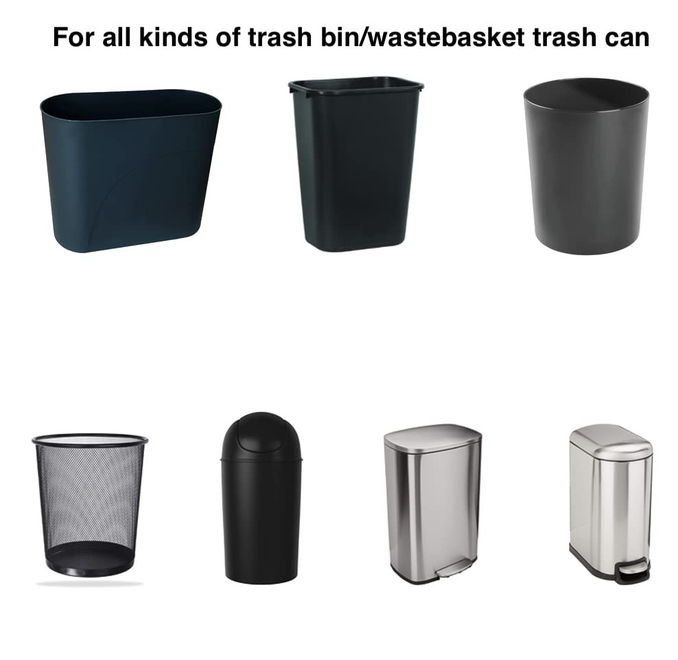 ENK 4 Gallon 150 Count Medium-Light Duty Trash Bags, Star Sealed Bottom, 18 x 21 Inches, Unscented, Premium PE Material, Can Fit Small Trash Bins