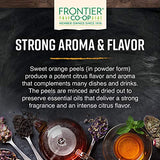 Frontier Co-op Organic Orange Peel Powder - 1lb Bulk Bag, Pure Orange Powder - Potent Citrus Flavor, Perfect for Cooking, Baking & Skincare, Kosher