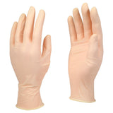 DASH AloePRO Natural Rubber Latex Exam Gloves - L | Powder-Free Medical Grade Gloves | Full Texture, Aloe-Infused Latex Gloves | 240mm Length, 1.5 AQL