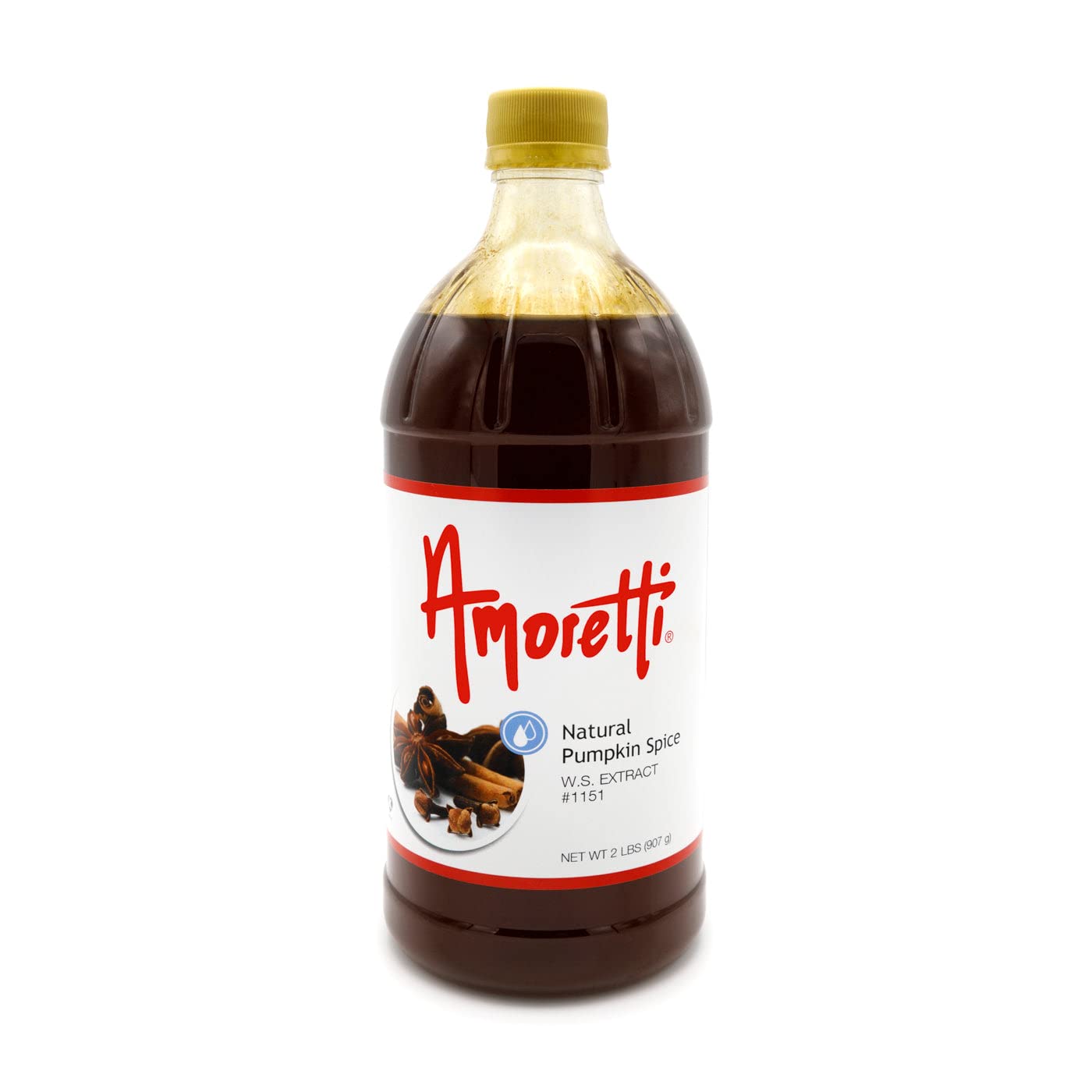 Amoretti - Natural Pumpkin Spice Extract Water Soluble 2 oz - Highly Concentrated & Perfect For Pastry, Savory, Brewing, and more, Preservative Free