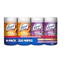Lysol Disinfecting Wipes Bundle, Home Apartment Dorm Room Essentials and Cleaning Supplies, All Purpose Cleaner, Multi-surface Cleaning & Sanitizing