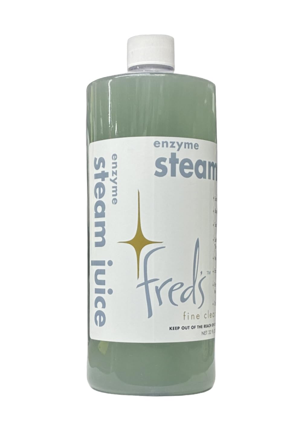 Fred's Enzyme Carpet Steam Juice - for Home Carpet Cleaning Machines, Deep-Cleaning & Pet-Stain Formula