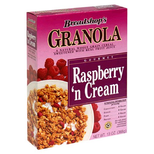 Arrowhead Mills Breadshop Raspberry 'n Cream Granola, 13 Ounce Boxes (Pack of 6)