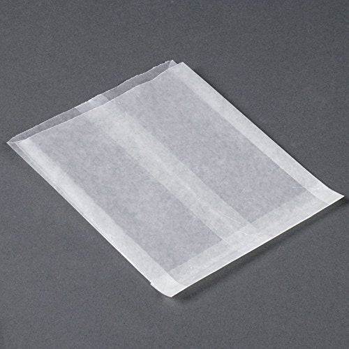 Shop$Save Flat Glassine Wax Paper Sandwich Bags, 6 x 7 x 3/4 Inch - Grease-Resistant Semi-Translucent Waxed Bags for Cookies, Treats, Baked Goods