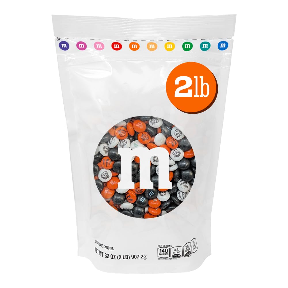 M&M'S NFL Cincinnati Bengals Milk Chocolate, 2 lb Bulk Bag