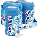 Mentos Pure Fresh Sugar-Free Chewing Gum with Xylitol, Fresh Mint, 50 Piece Bottle (Pack of 4)