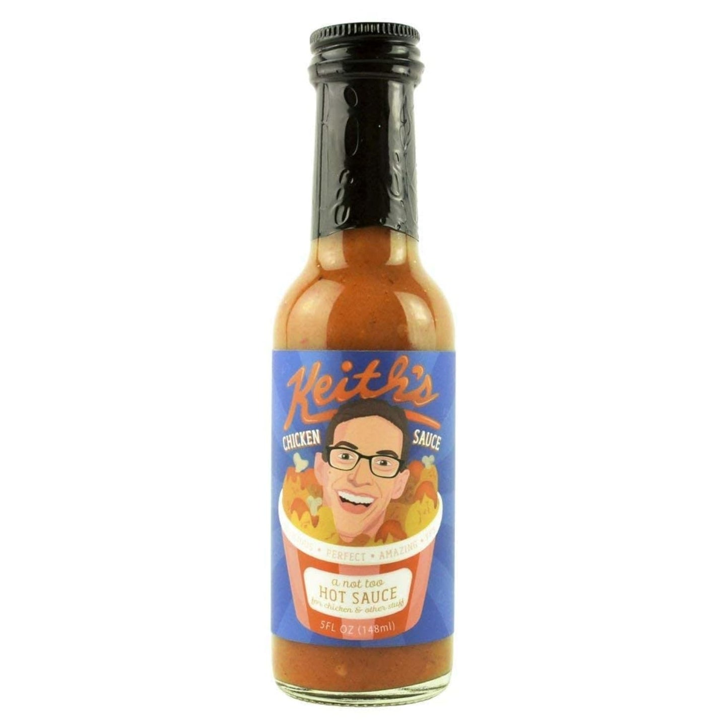 Keith's Chicken Sauce by Heatonist, Hot Sauce Made with Natural Ingredients: Serrano Peppers, Ranch & Vermont Maple Syrup, 5 fl oz Bottle (1-Pack)