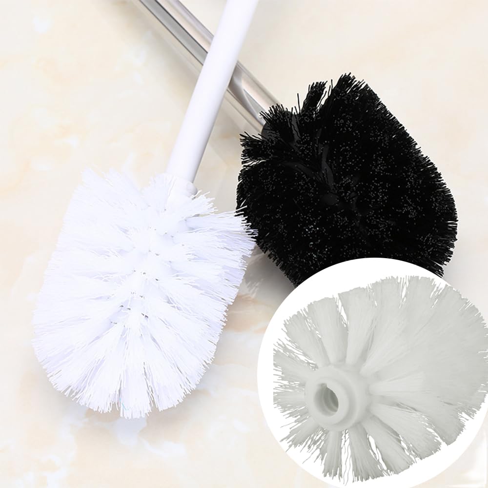 4Pcs Toilet Bowl Brush Replacement Head, Universal Toilet Brush Head Replacement, Ball Shaped Toilet Brushes Heads, for Home Hotel Bathroom Cleaning