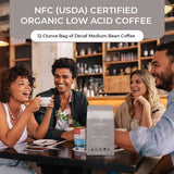 Lifeboost Medium Roast Swiss Water Decaf Whole Bean Coffee - Low Acid Organic Decaf Coffee, Non-GMO, USDA Organic, Single Origin, Third-Party Tested
