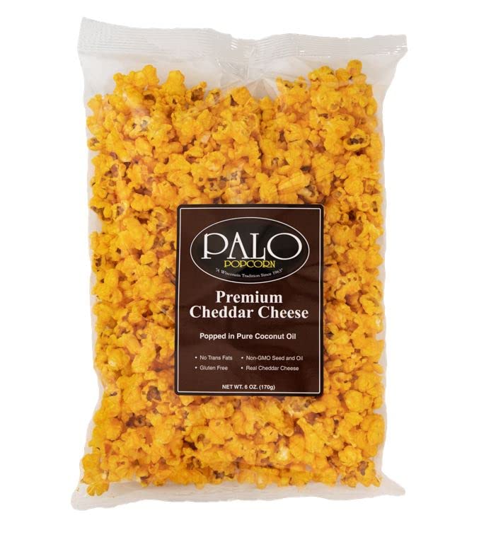 Palo Popcorn Premium Cheddar Popcorn, 6-ounce bags (Pack of 6)