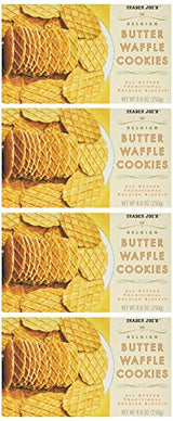 Trader Joe's Belgian Butter Waffle Cookies ,8.8 Ounce (Pack of 4)