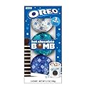Frankford OREO Holiday Hot Chocolate BOMB Set with Cookie Flavored Melting Cocoa Balls with Marshmallows, 3 Count
