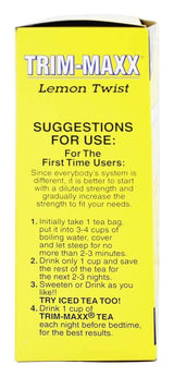 Body Breakthrough Diet Trim-Maxx Tea Lemon, 60 Count