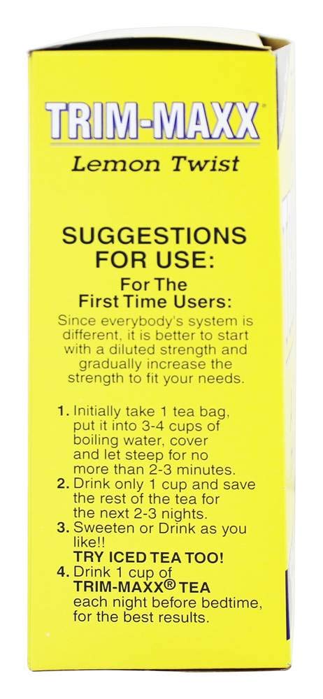 Body Breakthrough Diet Trim-Maxx Tea Lemon, 60 Count