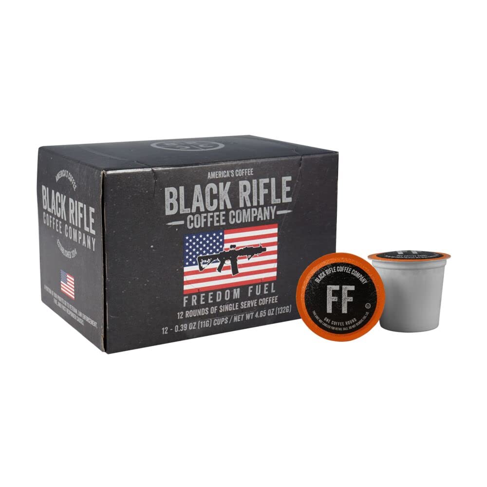 Black Rifle Coffee Company Dark Roast Coffee Pods - 100% Arabica, Bold, Smoky Single-Serve K-Cup Compatible - Veteran-Founded Premium Coffee - Freedom