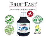 Wild Blueberry Juice Concentrate by FruitFast - (32 FL OZ) Unsweetened, 65 Brix Pure Concentrated Blueberry Juice - 100% Dark Wild Blueberry Extract
