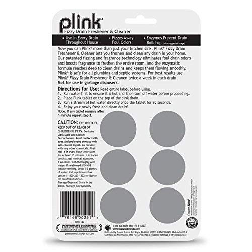Plink Fizzy Drain Freshener and Cleaner 2-Pack and Garbage Dispoal Freshener 2-Pack