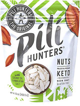 Pili Hunters - Wild Sprouted Pili Nuts, Coconut Oil and Himalayan Salt (1lb Bag) Keto/Paleo/Vegan Snacks, Low Carb Energy, Gluten Free, No Sugar