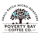 Alice Lake Organic Dark Roast Ground Coffee Beans - Freshly Roasted by Poverty Bay Coffee Company, 2lb Bag