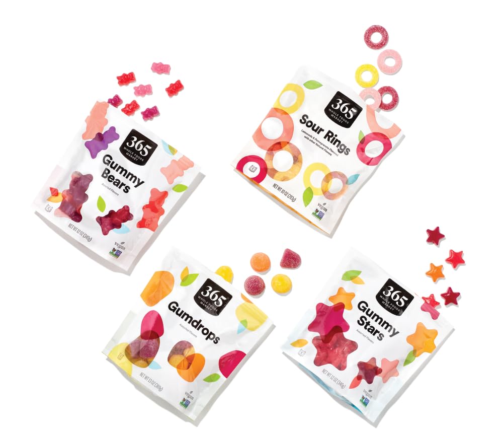 365 by Whole Foods Market, Assorted Flavor Gummy Stars, 7 Ounce