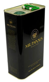 Mr. Papou's Authentic Greek Extra Virgin Olive Oil - High Polyphenols, First Cold Pressed, Family Owned, Single Origin, Harvested in Greece - 3 Liter (101.4 fl oz)