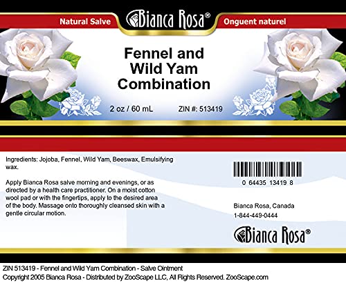 Bianca Rosa Fennel and Wild Yam Combination - Salve Ointment (2 oz, ZIN: 513419) - 3 Pack