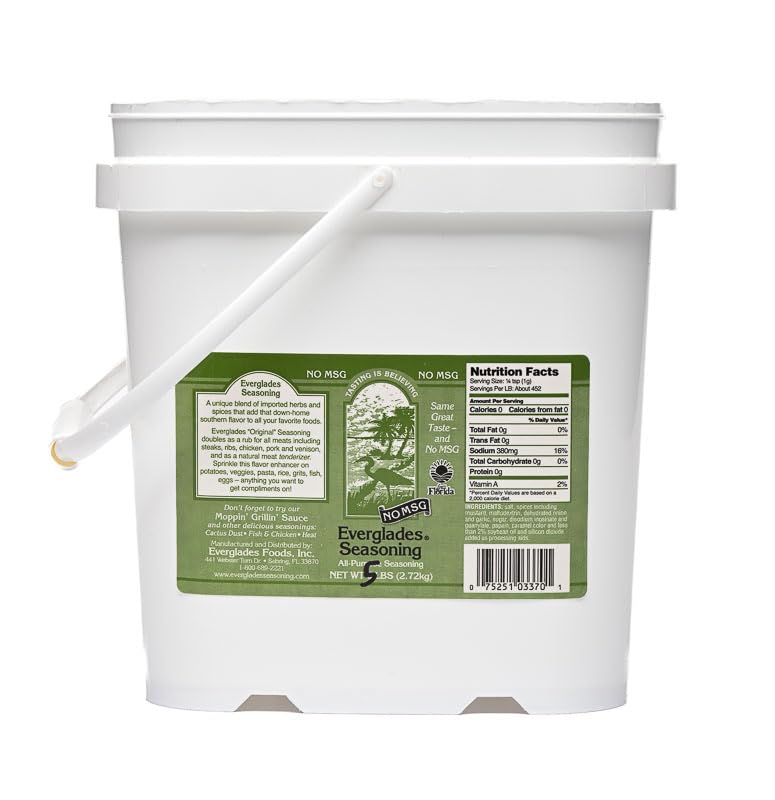 Everglades All Purpose Seasoning - No MSG Southern BBQ Seasoning - 80 oz