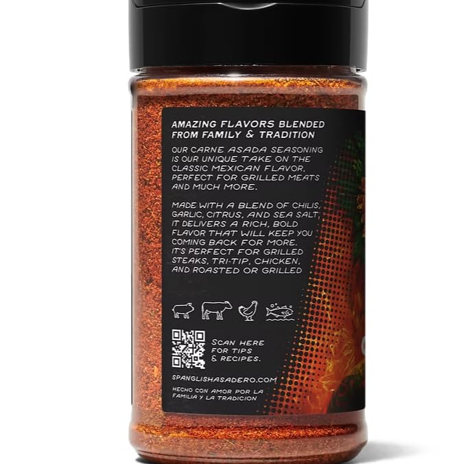 Mexican Seasoning Rub Assortments by Spanglish Asadero, Different Traditional Flavors, Al Pastor, Barbacoa, Birria, Carne Asada, Pollo Asado, Taco