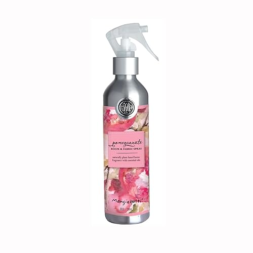 Mangiacotti Room Spritz Fabric Deodorizer Air Freshener Spray|Naturally Plant-Based with Essential Oils Room Fragrance, 8 Ounces, Pomegranate