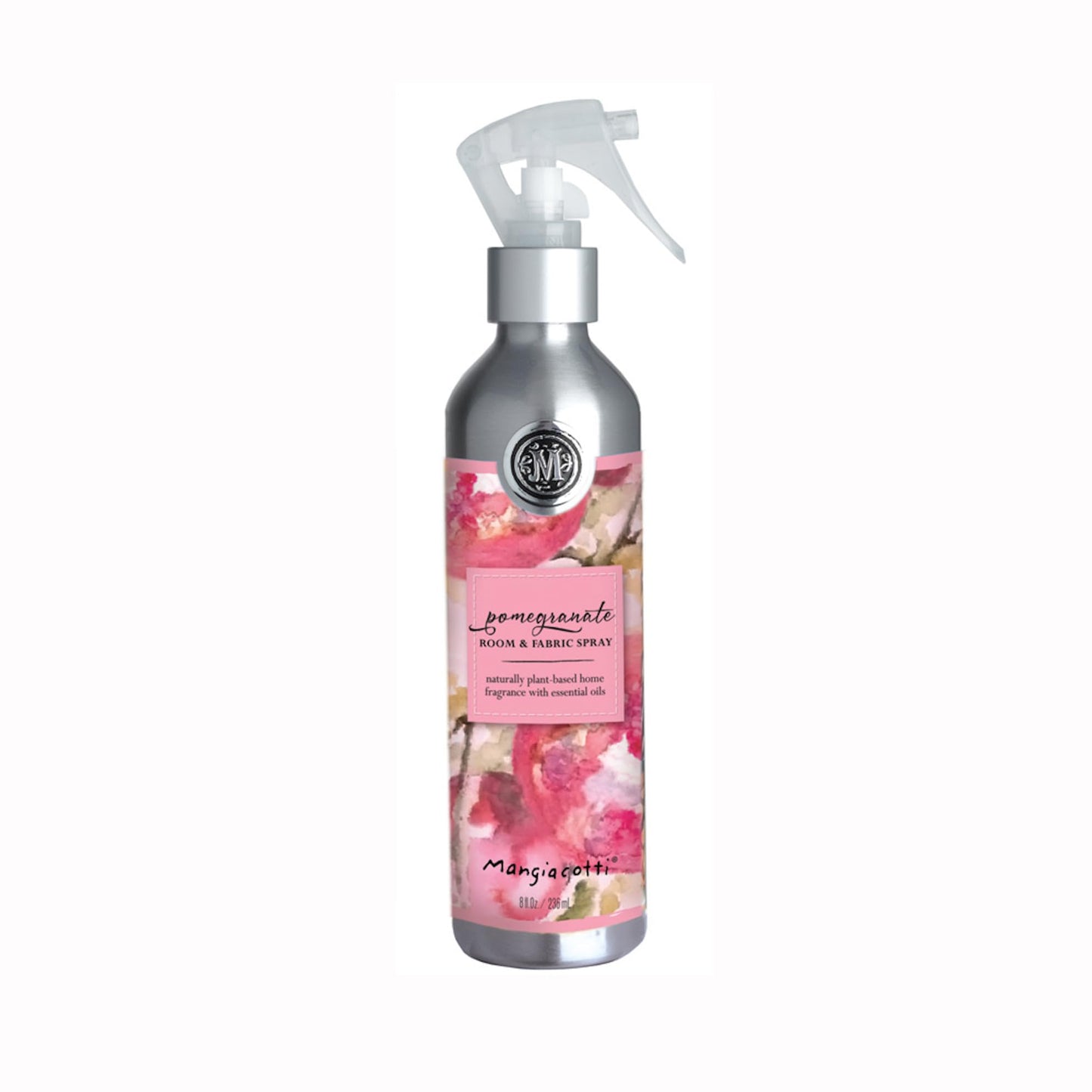 Mangiacotti Room Spritz Fabric Deodorizer Air Freshener Spray|Naturally Plant-Based with Essential Oils Room Fragrance, 8 Ounces, Pomegranate
