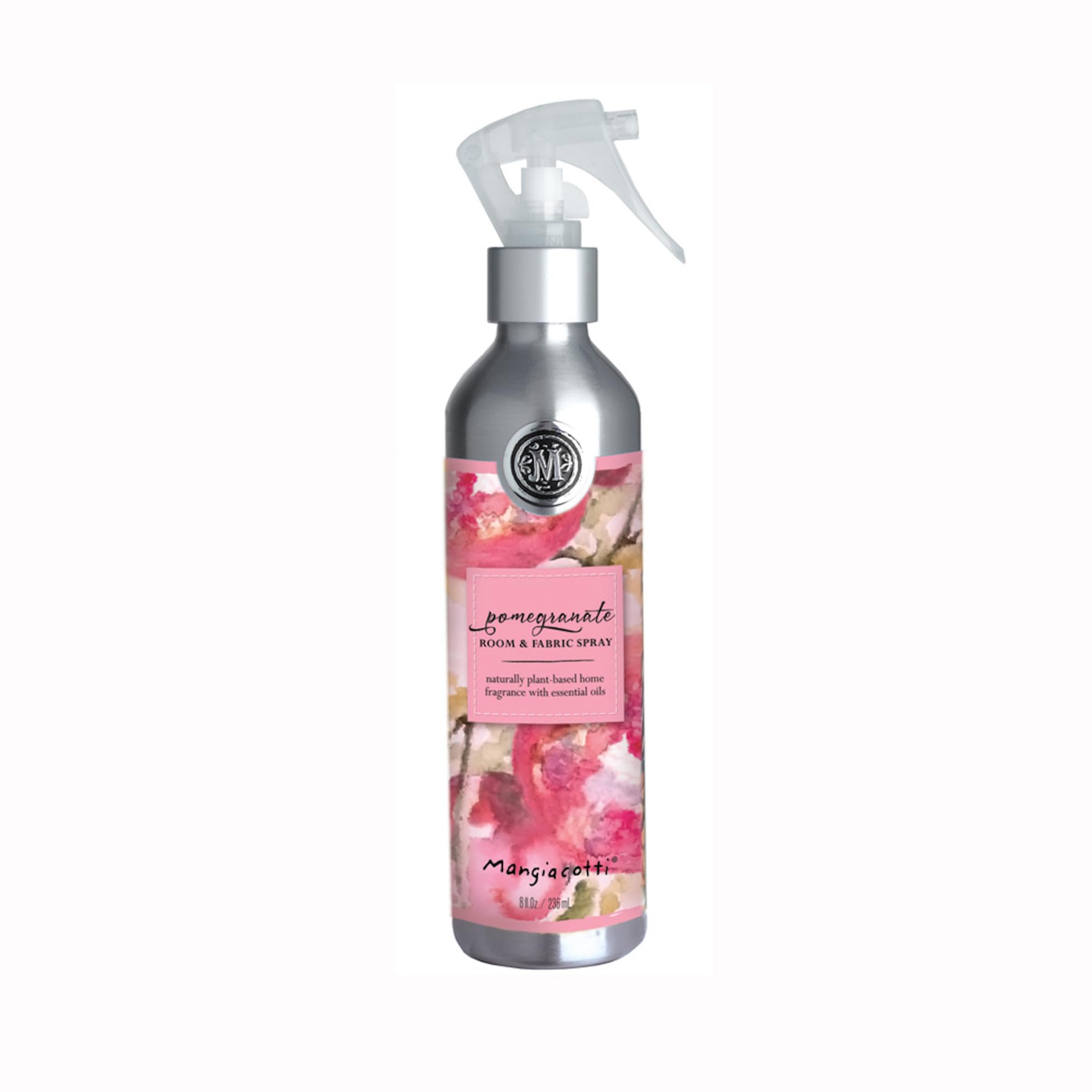Mangiacotti Room Spritz Fabric Deodorizer Air Freshener Spray|Naturally Plant-Based with Essential Oils Room Fragrance, 8 Ounces, Pomegranate
