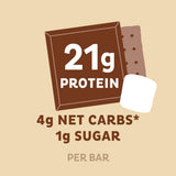 Quest Nutrition Protein Bar, S'Mores, 21g Protein, 4g Net Carbs, 190 Cals, 2.1oz Bar