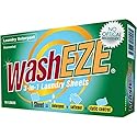 WashEZE 3-in-1 Laundry Detergent Sheets: Unscented Laundry Sheets - 120 Count Detergent Fabric Softener and Static Guard all in ONE SHEET! Saves You