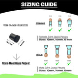 The Glass Cleaner Magnetic Kit | Mini/Small, 9.5 mm Size | For Water Pipes, Vases, Windows, Aquariums and Small & Unique Sizes | Cleans Hard to Reach