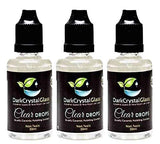 Dark Crystal Glass and Quartz Natural Cleaning Solution 30ml - Clear Drops Pack of (3)