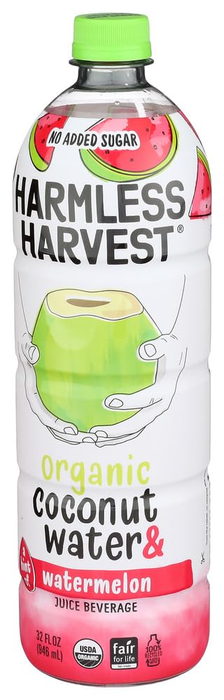 Harmless Harvest Organic Coconut Water With Watermelon, 32 oz