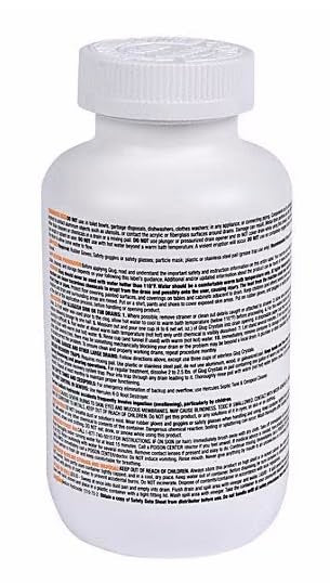 2 Pack Glug Crystal Drain Opener, 20 oz Bottles - Ready to Use Crystalline Solid, Unscented Drain Clog Remover