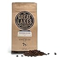 Great Lakes Medium/Dark Roast Whole Bean Coffee, Mackinac Island Signature Blend, Farmer Direct Sourced from Brazil, Columbia, Ethiopia