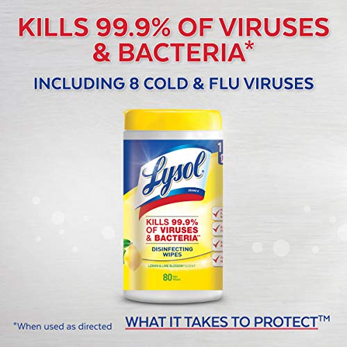 Lysol Disinfecting Wipes - Lemon & Lime Blossom 110 ct (Pack of 2)
