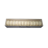 Macarons - Vanilla French Macarons 12 Pack, Gourmet Cookie Gift Box, Macaroon