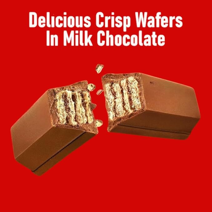 Mini Chocolate Waffer Bars-1.5 lbs Milk Chocolate Waffer Mini Individually Wrapped Bulk Pack-Crisp Wafer in Bulk - Perfect Snack Size for Sharing