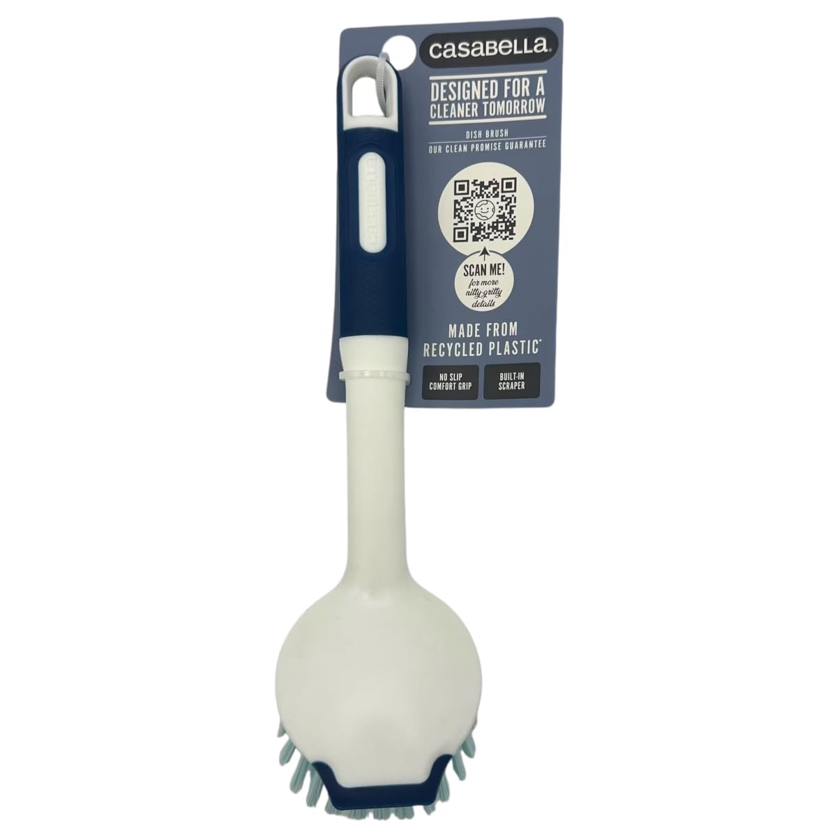 Casabella Round Brush Scrubber 1ea, Assorted Colors