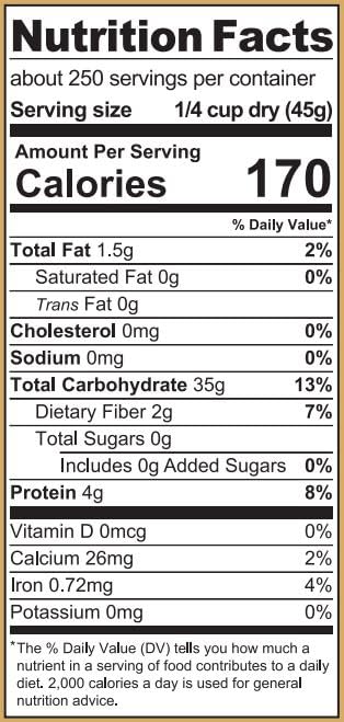 Ralston Family Farms Traditional Brown Rice, 25 lb bucket, American Grown, Non-GMO, Naturally Gluten Free