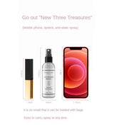 2 Bottles Static Shield Spray Reduce Static in Clothes and Hair Anti-Frizz Flat Crease Less Static