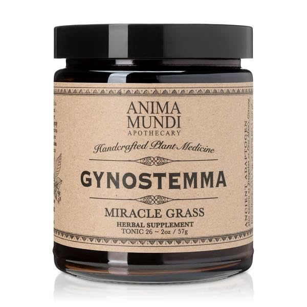Anima Mundi Apothecary Gynostemma - Wild Grown Jiaogulan Leaf for Tea - Natural Source of Nutrients, Antioxidants, Vitamins and Minerals - Longevity